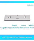 Dead On Precision 800mm Steel Block Gauge And Measure Square Caliper For Router Table Saw Projects Crafted From Grade 0 Hardened Alloy that shows specifications 800mm x 35mm.
