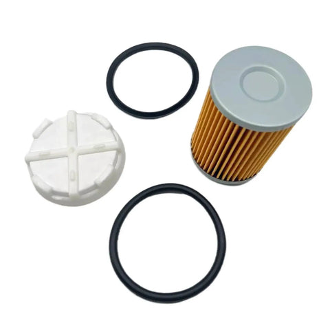 Cool Filter And Disc Filter O-Rings Set For Mercury Mercruiser Alpha Bravo Series Engines 35-8M0204703 35-8M0093688 showing three rubber O-rings and filter.