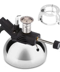 Portable Butane Burner For Siphon Coffee Maker With Adjustable Flame Refillable Camping Stove On Furnace Stand.