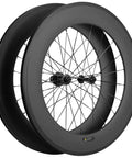Carbon Road Wheelset 700c Matte Finish Clincher With 88mm Rim Brake, high strength carbon construction for lightweight rides.