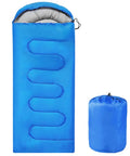 Portable Waterproof Sleeping Bag For Adults And Kids, 4 Seasons Cold Weather Or Warm, Ideal For Backpacking, Hiking, Travel, Blue