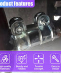 2 Inch Exhaust Clamp Kit Stainless Steel Muffler Clamp Universal Butt Joint Band Flange Connector Sleeve Installed