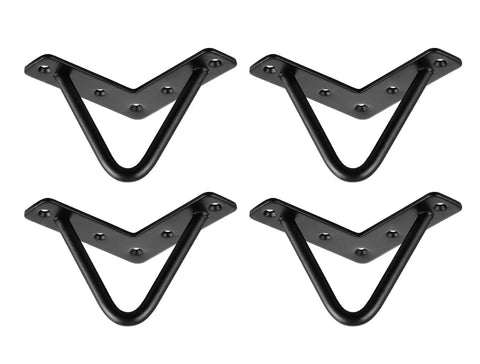 Four Inch Hairpin Legs Set Of 4 For DIY Cabinets Coffee Tables Dressers Wardrobes TV Stands And More With Floor Protectors