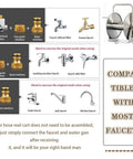 Heavy Duty Stainless Steel Garden Hose Reel Cart Set With Forty Meter Outdoor Water Hose Rolls Straight compatibility guide for faucets
