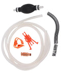 Portable Hand Fuel Transfer Pump With 8.2 Ft PVC Siphon Hose, Quick Gasoline Transfer For Cars, Lawn Equipment, Motorcycles, Easy Shake Siphon Action, High Efficiency Up To 3.5 GPM with hose and clamps