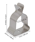 Rock Solid Heavy Duty Window Well Cover Clamps Plus Spring Clips Crafted From Cold Rolled Steel With Zinc Plating For Corrugated Metal And Plastic Wells Perfect For Any Outdoor Job Site To Secure Covers Tight and Tough 5 Pack, zinc steel clamp