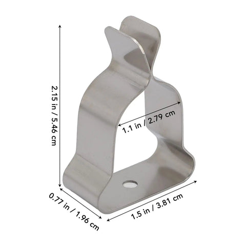 Durable Window Well Cover Hardware Kit Featuring Heavy Duty Cold Rolled Steel Spring Clamps And Zinc Plated Clips For Secure Basement Protection Against Weather Damage And Outdoor Wear, 2.15 in clamp