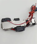 Heavy Lift 3D Printer Pellet Extruder DIY Kit transforms scrap plastic with metal body and colorful wires for efficient operation.
