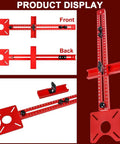 Slick 4 In 1 Router Milling Groove Bracket With Heavy Duty Aluminum Circle Cutting Jig and Cabinet Hardware Locator, adjustable design.