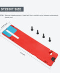 Zero Clearance Table Saw Insert Plate For SKIL TS6307-00 Replacement STZ6307 Adjustable Height with screws, red color