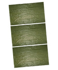 Olive green thermal emergency blanket from Three Piece Camping Survival Kit With Reflective Thermal Emergency Blanket And First Aid Gear