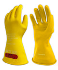 Class 0 Rubber Insulating Electrical Safety Gloves for Linemen and Electricians, ASTM Compliant, Size 9, 11 Inch Cuff, Voltage Protection Up to 1,000 VAC