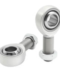 3/4 Inch Heim Joint Rod End Kit Set With Chromoly Joints Panhard Bar And Steering Shaft Support For Suspension Traction Bars Right And Left Hand Thread Durable Heat Treated Chrome Plated With PTFE Liner, with jam nuts