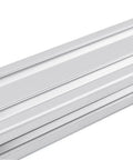 Two Pack 2040 Aluminum Extrusion Profile For CNC Machines And 3D Printer Builds, European Standard Anodized Finish, Adjustable Lengths From 100mm Up To 1200mm, Heavy Duty Aluminum Rail For Precise Motion And Custom Projects, silver profile close-up