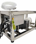 Heavy Duty Viscous Liquid Transfer Pump For Food Grade Fluids Like Honey Syrup And Thick Oils, Beast Mode Flow At 6-10 Kg/Min, Handles 800-4000 Cp, Gear Pump For Food Processing, stainless steel frame with hose and motor