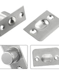 Hidden Ball Door Catch Hardware For Wood Cabinets And Closets Stainless Steel Spring Loaded Latch With Mount Screws