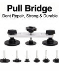 Beast 91-Piece Paintless Dent Repair Kit With Glue Puller Tabs Dent Lifter And Pull Bridge shown with attachments