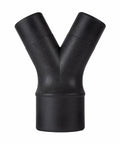 4 Inch To 2-1/2 Inch Dust Collection Splitter Fitting For Hoses, Converts One 4 In Line Into Two 2-1/2 In Lines, Minimal Suction Loss