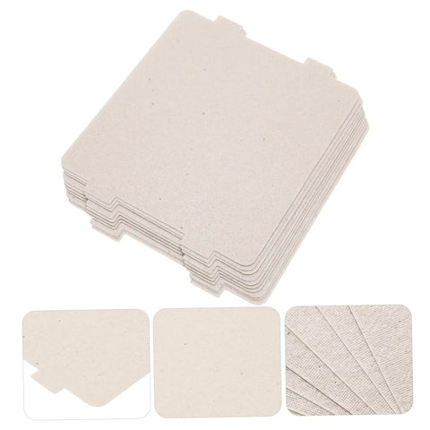 10 Pcs Microwave Waveguide Cover Mica Insulation Sheets Replacement Parts For Ovens Heat Resistant stacked and displayed