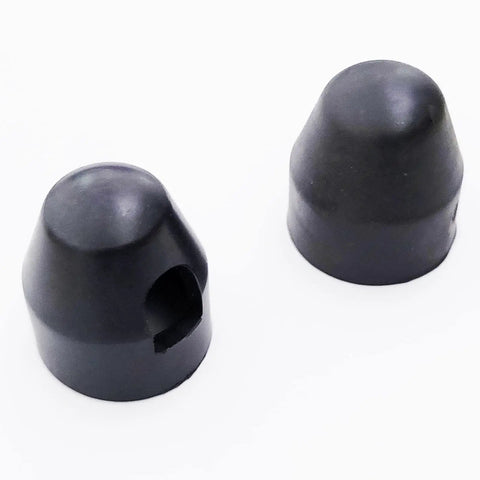 Black rubber caps from Ebike Hub Motor Lock Nuts And Washer Set For 14mm Shaft 750W To 1500W Motors Wheel Axle Bolts