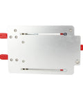 Top view of Pro Grade Aluminum Coping Sled For Router Table With Adjustable Clamp for Safe Clean Cuts.