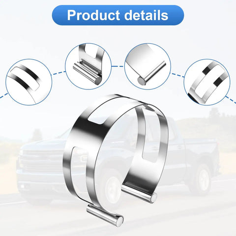 Beefy 3 Inch Stainless Steel Exhaust Clamp For Welding And Exhaust Pipe Repair Universal Fit Rust Resistant 304 Grade