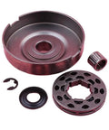 Top Shelf Standard Three Eighth Inch Ten Tooth Sprocket Rim Clutch Drum with washers and E clips for Stihl 362 365 371 372.