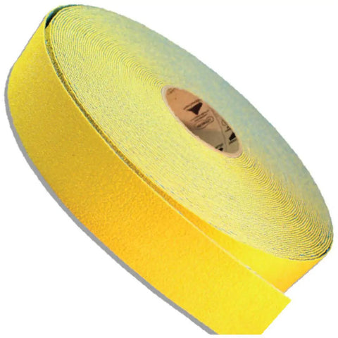 Close-up of yellow reflective pavement marking tape roll, Slip Resistant Sensory Path And Safety Tape For Outdoors, RPT 750