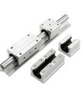 Beefy Linear Motion Bearing Slides Kit 2Pcs SBR12UU SBR16UU SBR20UU For CNC Machines And 3D Printers Ultra Smooth Guide Rails For Precise Motion Durable High Quality Linear Slides For Precision Tools, metal linear bearing blocks on guide rail