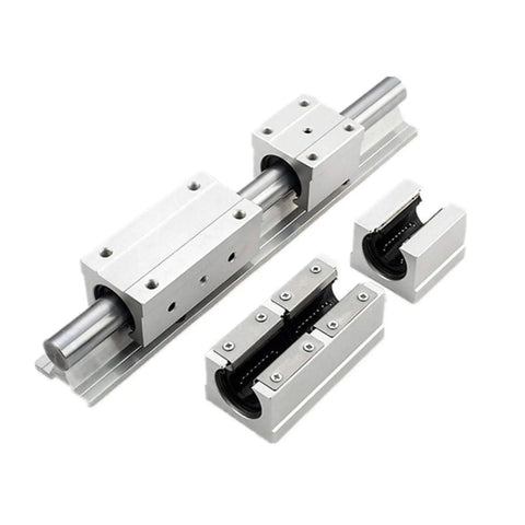 Beefy Linear Motion Bearing Slides Kit 2Pcs SBR12UU SBR16UU SBR20UU For CNC Machines And 3D Printers Ultra Smooth Guide Rails For Precise Motion Durable High Quality Linear Slides For Precision Tools, metal linear bearing blocks on guide rail