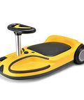 Kid Electric Go Kart With 180W Motor, 360 Degree Spin Drift Fun, 24V Ride On Car With Music And Lights, yellow design