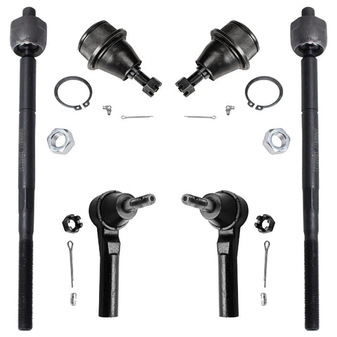 Beefed Up Front Wheel Hub And Bearing Kit Plus Tie Rods Sway Bar Links And Lower Ball Joints For 2009 2015 Dodge Journey 10 Piece Replacement Suspension And Steering Upgrade front tie rods and ball joints