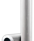 Replacement Hydraulic Filter Direct Interchange For Schroeder 18LZ10, 10 micron, glass media, front and side view