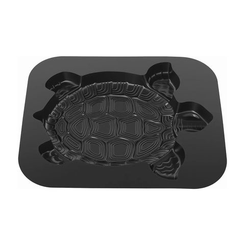 Black turtle shaped paving mold for DIY stepping stones and garden pathways concrete cement mould reusable stamp