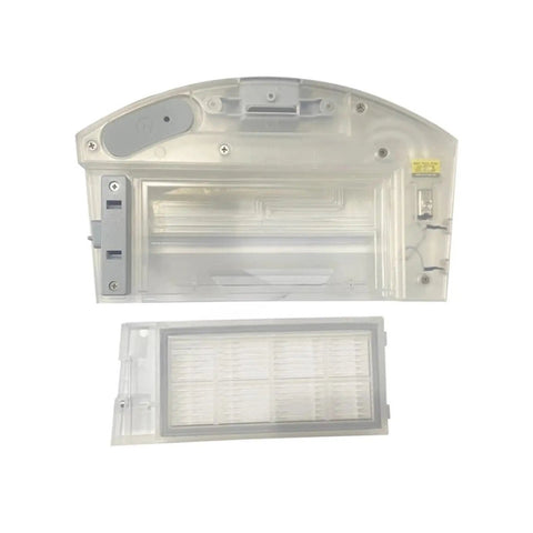 Super Simple Two In One Electric Water Tank And Dust Box Filter Pump For Xiaomi And Rodmi Eve Plus Vacuums with transparent dust box and filter.