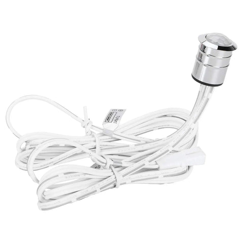 Proximity Sensor Switch For LED Cabinet And Wardrobe Lighting, Infrared Motion Induction with aluminum shell and white cables