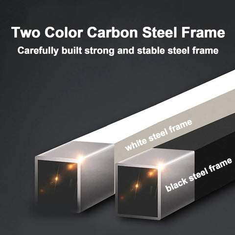 Bulletproof Industrial Table Legs White Cast Iron Base Heavy Duty Metal Desk Support Built Tough Strong 600 Lb Capacity For Diy Coffee Dining Tables Clean Slick Lines showing white and black carbon steel frames.