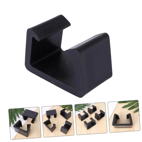 8 Pack Wicker Chair Fastening Clips Durable Plastic Clamps For Rattan Furniture No Slip Grip Secure Outdoor Seating Retainers, single clip view