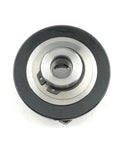 Kick ass mini wood lathe chuck, 3 Jaw Self-Centering K01-63 63mm Model With M14 Thread top view showing precision grip design.