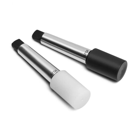 Pen Press Kit For Woodturning Lathes With MT1 Taper Handy DIY Pen Making Tool with dual nylon pads, black and white ends shown