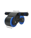 Double Wheel Abdominal Roller For Core Workout And Home Gym Anti Slip Handle 105mm Wide Wheels Durable ABS Construction