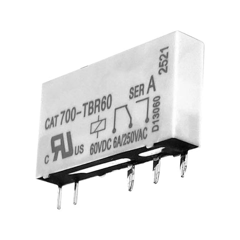 Two Pack 700 TBR60 5 Pin Relay For Control Panels And Automation Systems 60VDC 6A And 250VAC Switching Dual Voltage Capacity