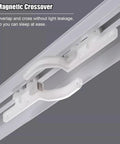 Two In One Sliding Barn Door Track Rock Solid Aluminum Build With Smooth As Butter Gliders For Whisper Quiet Bedroom Curtains Fresh Green Cuttable Ceiling Rail Super Simple Diy Install with magnetic crossover piece.