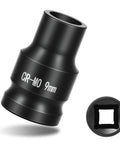 Premium Pick 1/2 Drive 9Mm Standard Impact Socket Crafted From Heavy Duty Cr Molybdenum Steel For Hella Tough Repairs And Rock Solid Shop Builds, showing 9mm socket detail.