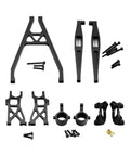 Tough As Nails Aluminum RC Car Spare Parts Bundle featuring C Hub Carrier, rear lower arms, front swing links for 1/18 scale rigs.