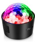 Colorful Mini Disco Ball Light Rechargeable Party LED Lamp with Sound Activated Strobe DJ Mode Portable Battery Operated Night Projector