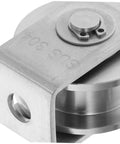 Close-up of Heavy Duty Stainless Steel Pulley Wheel Set For Sliding Door Tracks showing stainless steel construction and wheel design.