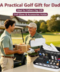 Hard Shell Golf Glove Case With Removable Glove Shaper Protective Organizer For Balls Tees And Markers on golf course