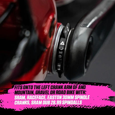 Crank Preload Ring For Bottom Bracket Adjustment Aluminum Tightening Ring In Black on bike crank mount close-up view