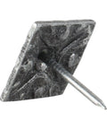 Heavy Duty Square Upholstery Nails Crafted From Solid Steel With Rich Pewter Finish, 5/8 In Head Decorative Tack